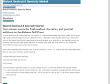 Tablet Screenshot of blalockseafood.net
